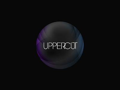 Uppercut ball black circle gloss logotype