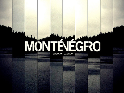 Monténégro cover photography typography