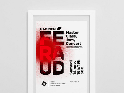 Hadrien Féraud poster print typography