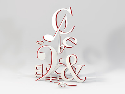 CEMC 3d type typography
