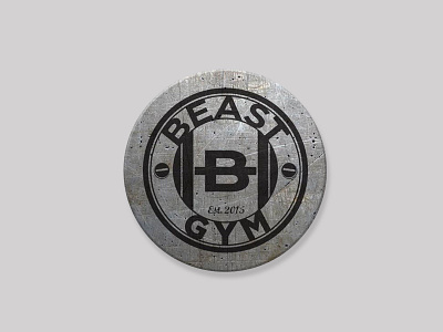 Beast Gym beast gym logo beast logo grunge gym gym logo logo metal traing training