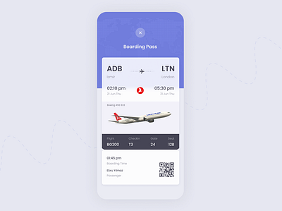 DailyUI 024: Boarding Pass dailyui design ui uiux