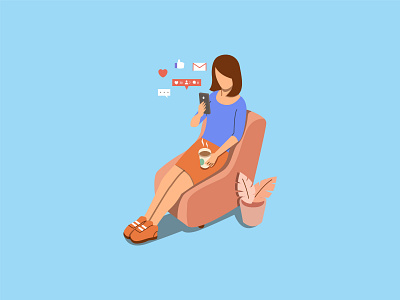 social media flat illustrator flatdesign illustraion illustration character illustration character design social app social media design social network sosmed