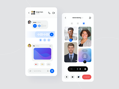 Messenger Concept Design by Lyli Aghajan for Piqo Design on Dribbble