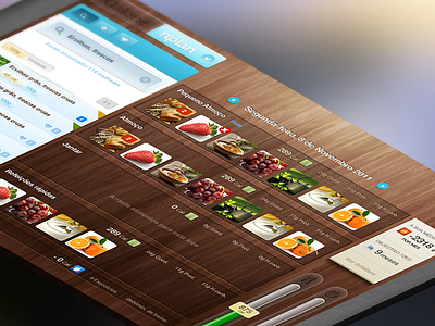 Nutritional app - Under dev app dashboard prototype ui web