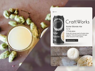 CraftWorks Beer beer beer label info card weeklyui