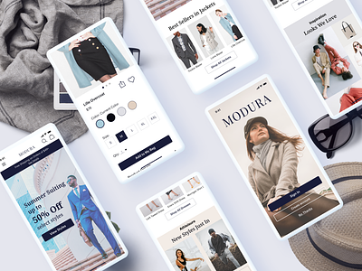 E-commerce Mobile App clothing ecommerce fashion mobile app shopping ui