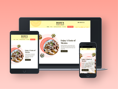 Responsive Web Design + Rebrand logo design mexican food rebrand responsive restaurant web design