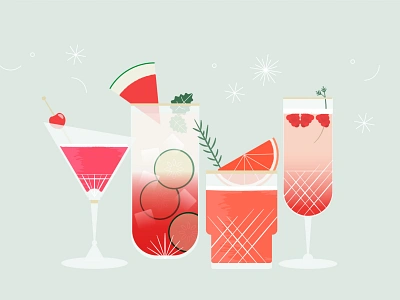 Cocktail Party cocktail illustration party reds vector