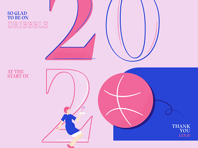 Hello Dribbble & hello 2020 debut firstshot hello dribbble illustration typography vector