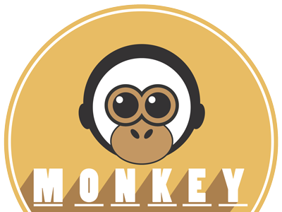 Monkey animals colours design flat illustration illustrator monkey tshirt yellow