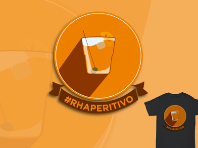 #RhAperitivo colors drink fashion graphic illustrator italy orange project spritz tshirt