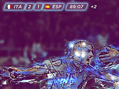 Euro 2016 Italy - Spain data design effect euro2016 football graphic italy overlay photoshop spain ui visualization