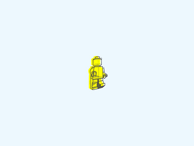 Lego in Offset Design design icon illustration landing lego offset outline shape web yellow