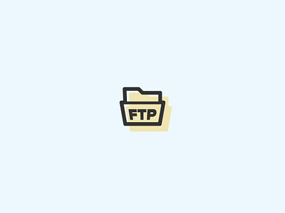 Ftp folder in Offset Design colors data design folder ftp icon illustration interface logo minimal offset offset design trend ui
