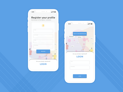 Sign Up page colors dailyui dailyui 001 data datastream design graphic illustration interaction login mobile revolution signup ui ux