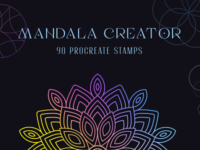 Procreate Mandala Creator mandala creator mandala templates procreate procreate design procreate stamps