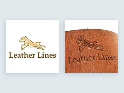 Leather Lines branding identity logo