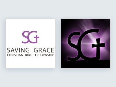 Saving Grace baptist bible branding christian church identity logo timeless