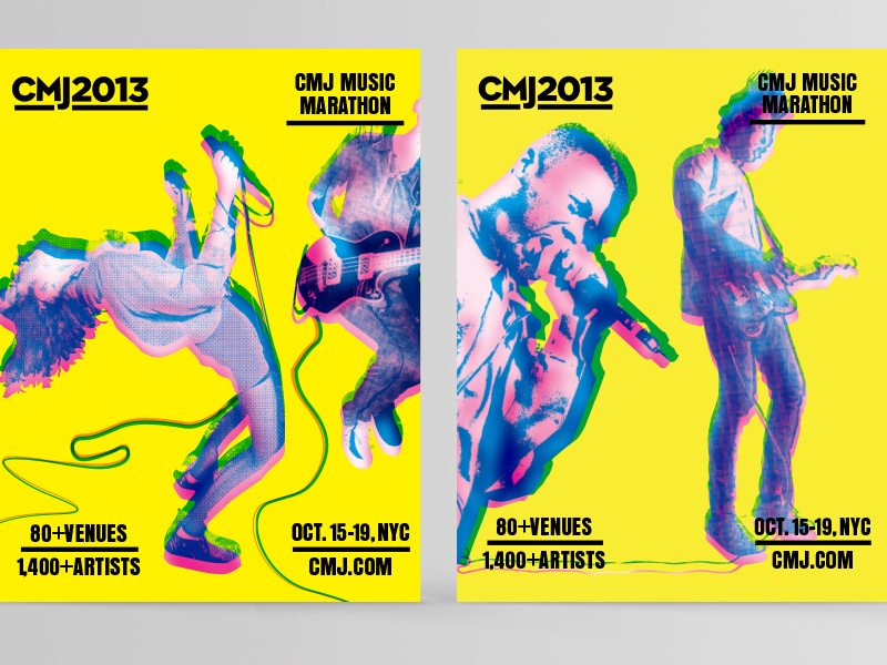 CMJ 2013 (killed direction) design type motion branding poster music cmj