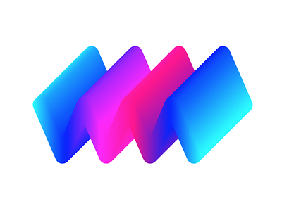 Workmode element 3d blend gradient logo shape spectrum