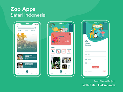 Zoo Apps - Safari Indonesia UI Mobile Design branding ui mobile design zoo apps