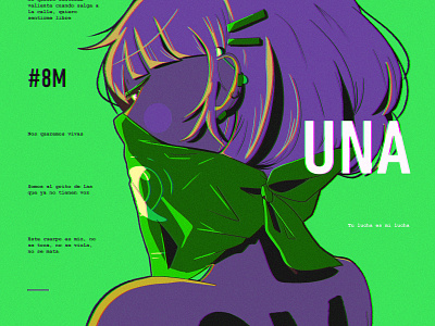 International women day 8m abstract anime illustration internationalwomensday ipad pro poster texture