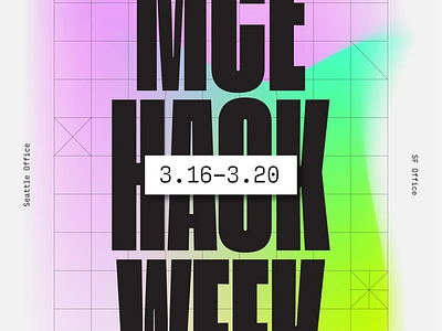 MCE hackathon Poster abstract anime design illustration ipad pro poster texture