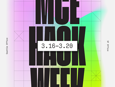 MCE hackathon Poster abstract anime design illustration ipad pro poster texture