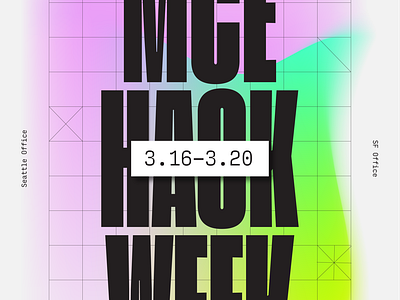 MCE hackathon Poster abstract anime design illustration ipad pro poster texture