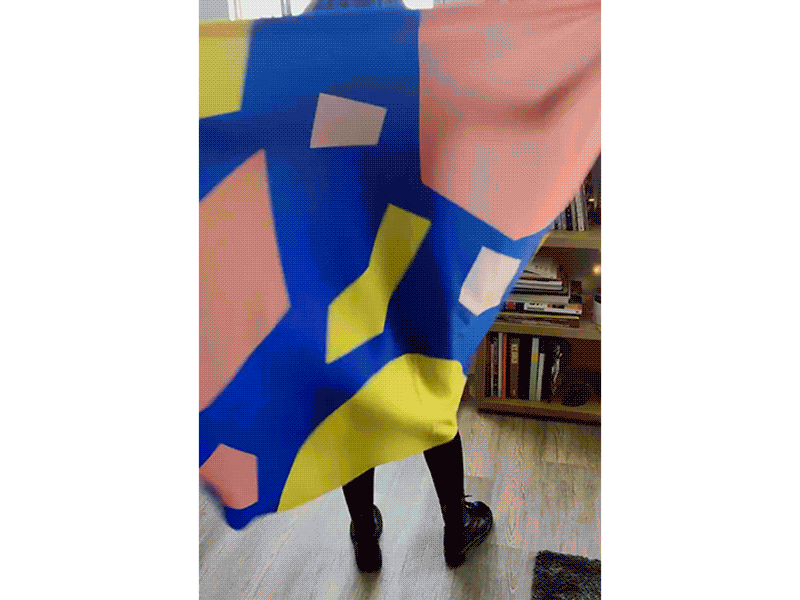 Blanket abstract blanket print