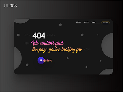 Day 8 Challenge - Error Page 404