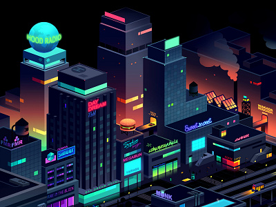 Aswad theory - The Grid city isometric