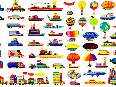 youhouu boats colorfull colors handmade markers travel