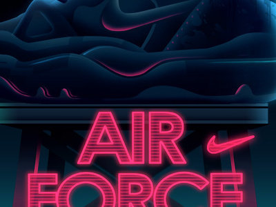 Sow - Air force nyc black colors glow gold light neon shiny shoes sneakers soles of the week