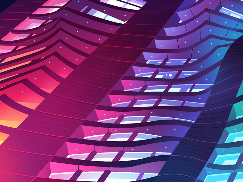 Adobe Spruce detail new york nyc spruce neon building cloud acrobat art direction illustration adobe