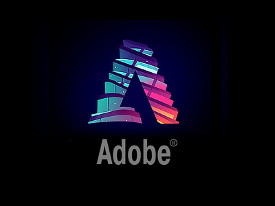 Adobe Logo remix acrobat adobe art direction building cloud illustration neon new york nyc spruce
