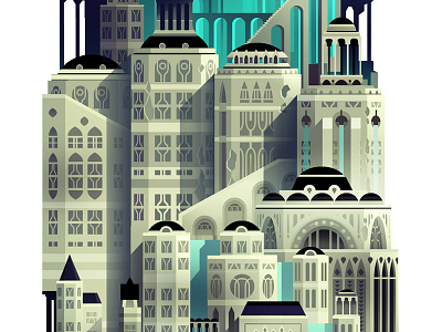 Level 2_crop_07 adventure building color digital fantasy game illustration level photoshop play sf tower