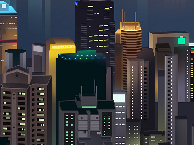 Hk Shade Crop 02 automotive city future game gat hong kong illustration light neon night trystram