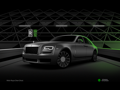 Rolls Phantom affinity apex automotive brand branding car classic collection illustration illustrator lifestyle illustration luxury neon rolls royce series vector wallpaper