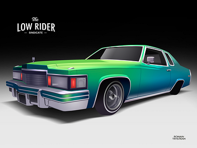 Low Rider 01 adobe animation anime car design graphicdesign green illustration illustrator photoshop style vector