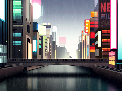 mirages n 3 009 akira cyberpunk futur illustration neon neotokyo retro tokyo trystram