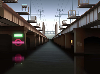 mirages n 3 016 akira cyberpunk futur illustration light neon neotokyo retro tokyo trystram