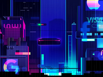 fde51a65996821 5b06f6149df1f city cyberpunk futur illustration neon neotokyo tokyo trystram