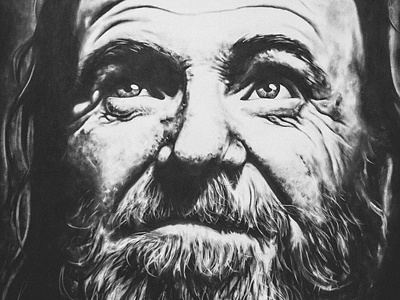 Charles charcoal drawing portrait