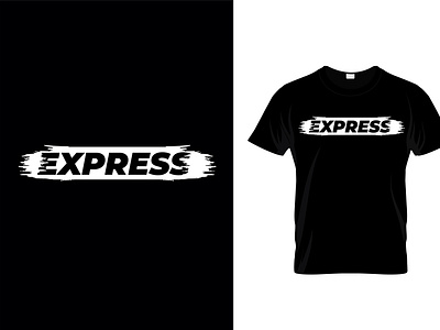 express minimal new t shirt design  Converted