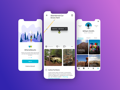 Travel App Concept android app figma ios material ui prototype sketch ui ux