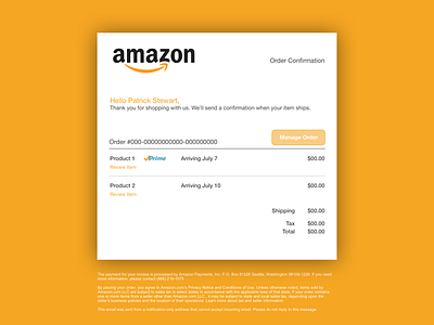 Amazon Order Confirmation daily ui email receipt iu order confirmation ux