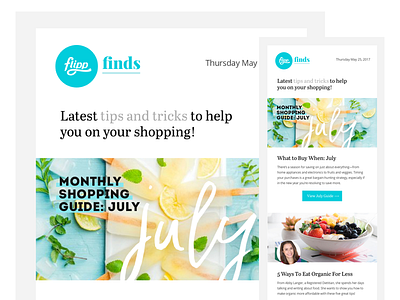 Flipp Finds Newsletter email email marketing flipp marketing news newsletter template