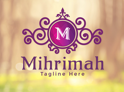 Mihrimah - Elegant Logo beauty logo boutique logo branding elegant logo fashion brand feminine feminine logo logo design luxury brand luxury logo monogram logo ornament vintage logo